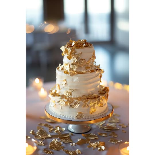 Cake Craft Gold Metallic Flakes